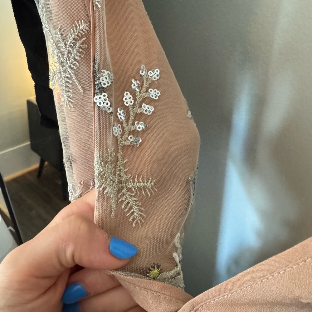 Self-Portrait Star Embellished Mini Tier Dress - Picture 6 of 7